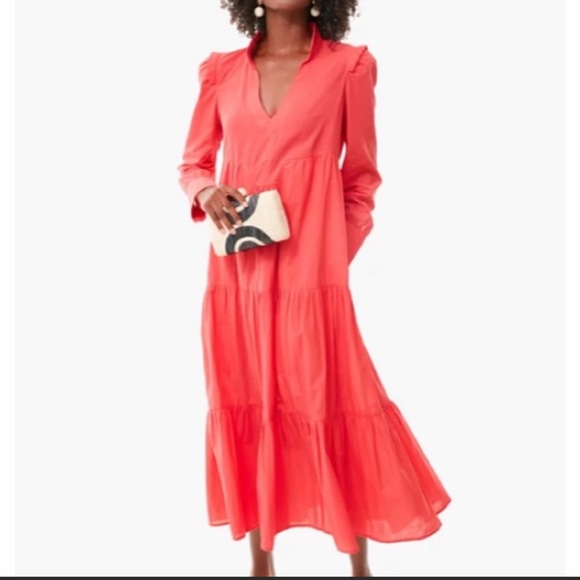 Tuckernuck Dresses & Skirts - Cotton Red/Orange Tuckernuck Maxi Dress